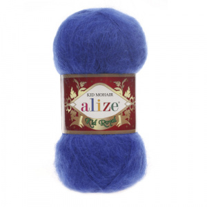 Пряжа Kid Royal Mohair (62%мохер+38%ПА) 5х50г/500м цв.141 василек