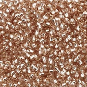 Бисер PRECIOSA цв.78212/331-19001 20гр бежевый прозрачный с серебр.центром