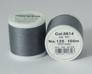 Нитки Madeira Aerofil 120/100м №8614 т.серый