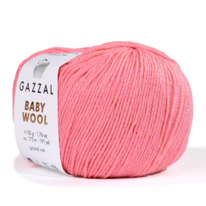 Пряжа Baby Wool (40% шерсть мериноса+20% кашемир ПА+40% акрил) 10х50г/175м цв.828 розовый