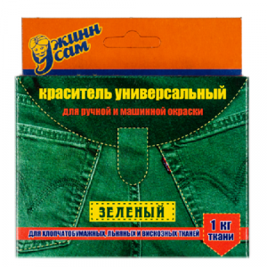 Краситель д/ткани "Джинса" цв.зеленый уп.20гр