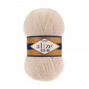 Пряжа Angora Real 40 (40%шерсть+60%акрил) 5х100г/430м цв.67 мол.бежевый
