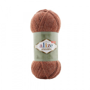 Пряжа Alpaca Royal (55%акр+30%альп+15%ш) 5х100гр/250м цв.597 корица