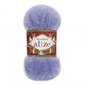 Пряжа Kid Royal Mohair (62%мохер+38%ПА) 5х50г/500м цв.40 голубой