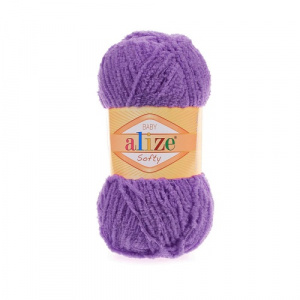 Пряжа Softy (100% микрополиэстер) 5х50гр/115м цв.44 т. фиолетовый