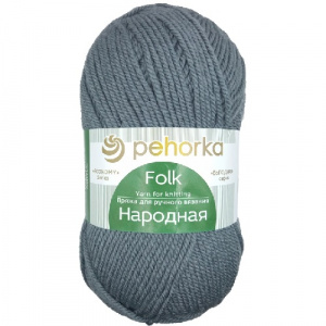 Пряжа Народная (30%шерсть+70%высокооб.акрил) 5х100г/220м цв.393 моренго
