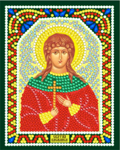 Мозаика круглые стразы ИМА5-104 "Св.Мученица Василиса" 14,5х10,5см 